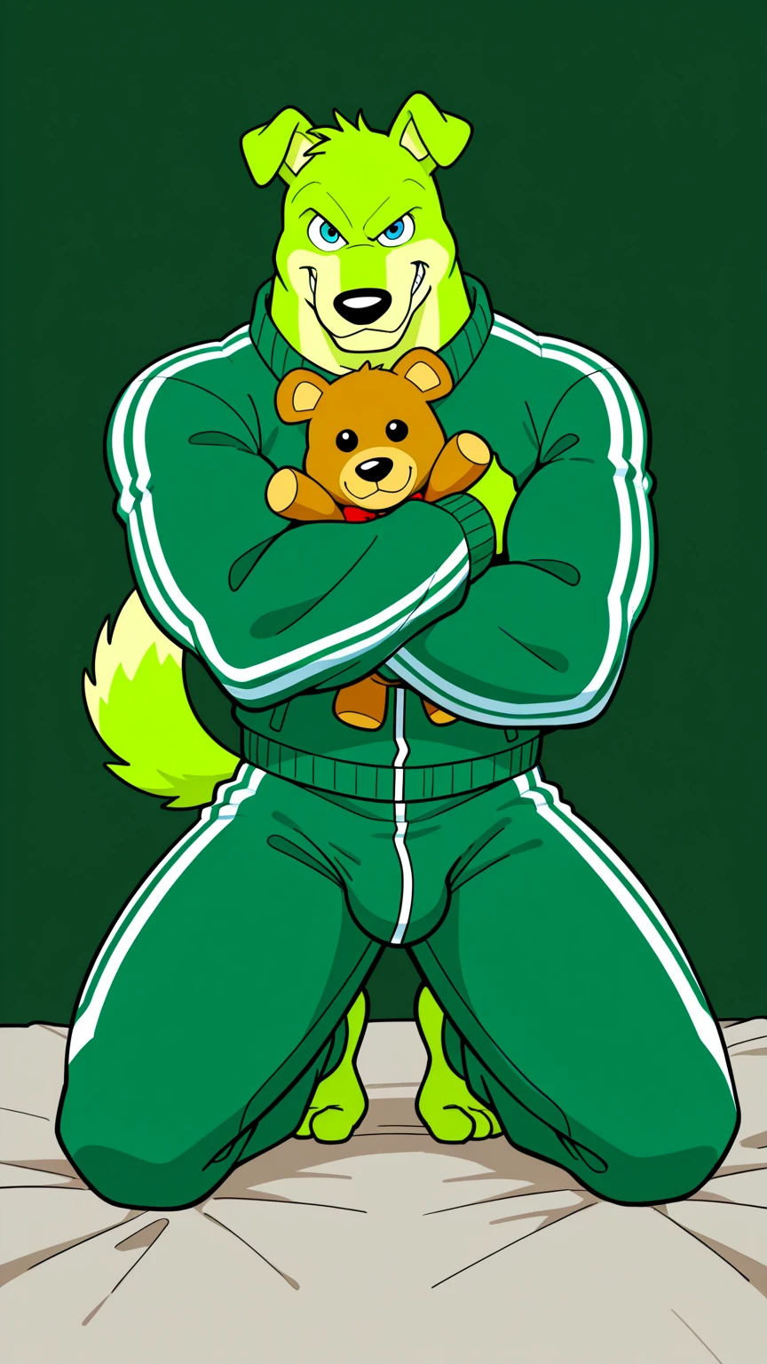 tanabe, male, (pose:1.3), (posing:1.3), (soft shading), 4k, hi res, ((detailed face, (brown eyes), detailed)), (full body), by zackarry911, by zaush, (by personalami:0.5), NSFW,big long penis, big balls, topless, pecs, locker room, glasses, red panda, sweat, arms behind head, POV