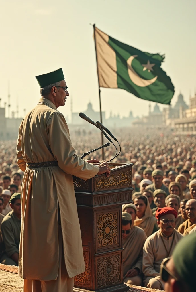 Pakistani Leader addressing in big crowd