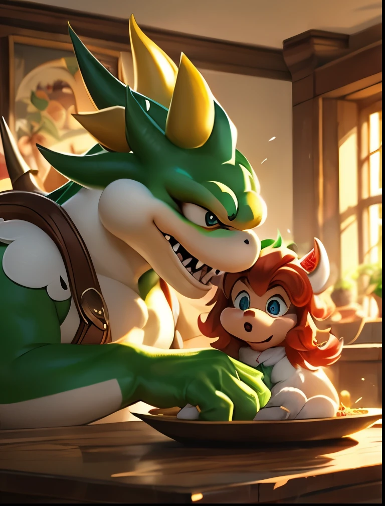 Bowser and Yoshi、Husband and pet