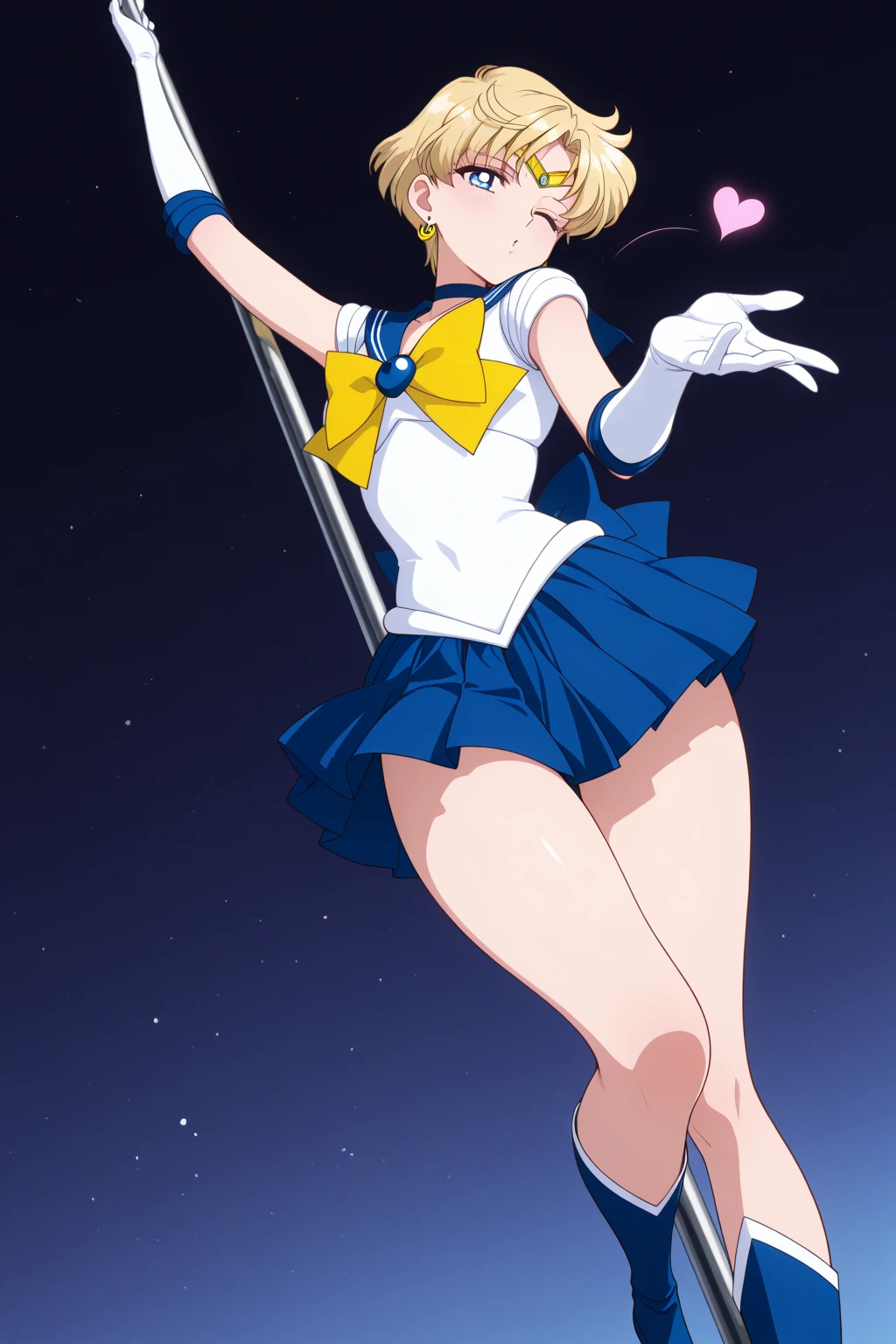 (Mejor calidad:1.1), (obra maestra:1.4), (absurdos:1.0), retrato, de cerca,1 chica, Marinero Urano, KizukiAi, mujer madura, small breasts, ojos aguamarina, pelo rubio, Uniforme Marinero Senshi, cuello marinero, arco de pecho, Arco trasero, Falda suplicante, Guantes de codo blancos, big booty, Minifalda ultra , joyas, pendientes,, en postura de espalda, Show off your loot, backward, no thong big booty, Minifalda ultra ( postura de espalda, backward, Show off your loot) ( el viento levanta su faldita por la espalda)  (EL VIENTO LE LEVANTA LA FALDA,  FALDA POR LA ESPALDA)  big booty)