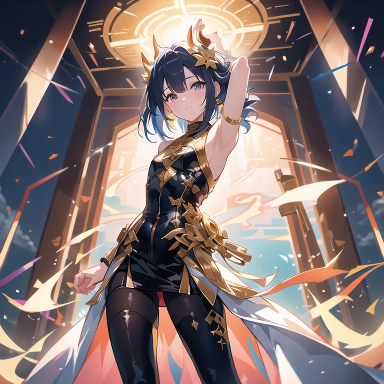 ,(tmasterpiece:1.2,high high quality),(pix:1.4),Full body lesbian,8k portrait of beautiful robot with brown hair, iintricate, Elegant, The content is very detailed, A majestic, digital photography, Art germ、Surrealist painting of gold butterfly filigree by Nguyen Chia and Greg Rutkoski, brokenglass, (tmasterpiece, Side seams, Eyes are delicate and beautiful: 1.2), HighDynamicRange, (Detailed background window for the new dimension, plants and flowers:0.7) unlimited, Infinity symbol,