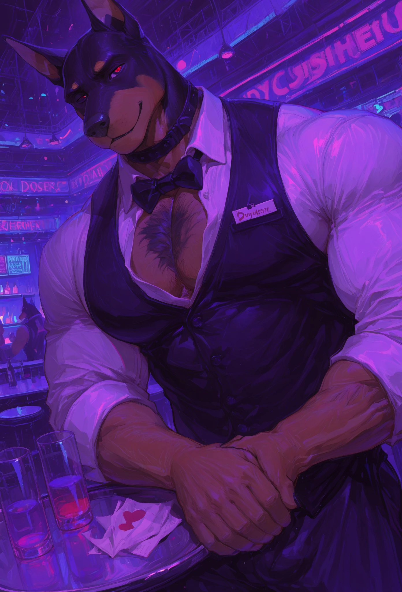 2heads,1man,( big bulge:1.3), sexy Argentinian stripper, platinum blonde, pink and blue hair, goatee, pole dancing, looking at viewer with lust,crows feet, mature,, inside a shady American strip club and dollar bills in the air, crotch dripping