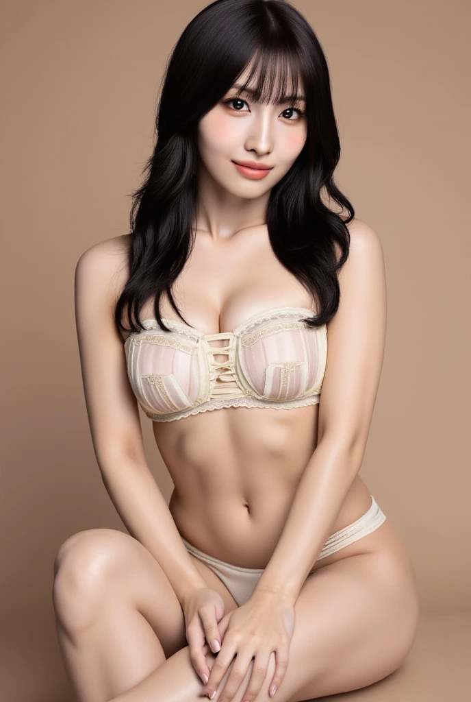 (masterpiece:1.3), (8k, realistic:1.37 , RAW, best quality: 1.2 ), (1 tall slim ultra hot sexy sensual malay mixed Thailand girl:1.2 ), (realistic face:1.2 ), (short wavy dark white hair:1.3),(realistic skin), down on knees pose, sensually expose armpit , seductive expose cleavage , beautiful skin, anatomically correct , perfect sexy figure , half-opened off shoulder unbuttoned almost all off camisole , no bra, no underwear ,braid ,absurdres, attractive, sensual , seductive satisfied look , sexy alluring , ultra high res, ultra realistic, highly detailed, golden ratio, full body waist up pose , upper knees pose, slim damp sexy curvy body , nice shape cleavage