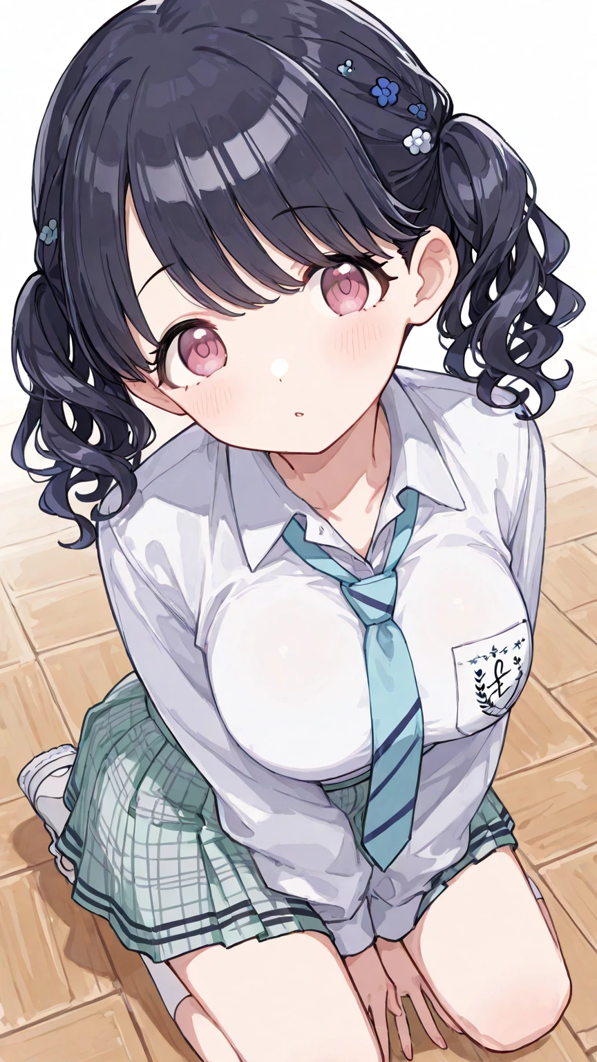 Pair of little boys and girls, naked, Baby Face,  Flat Chest, Very detailed,  ((masterpiece, Highest quality;1.3)) ,In line、An innocent smile、Elementary school classroom