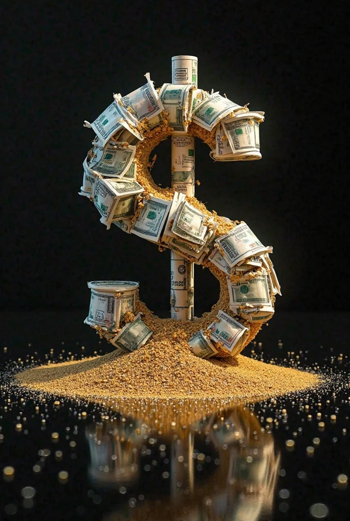 Wet vegina with money