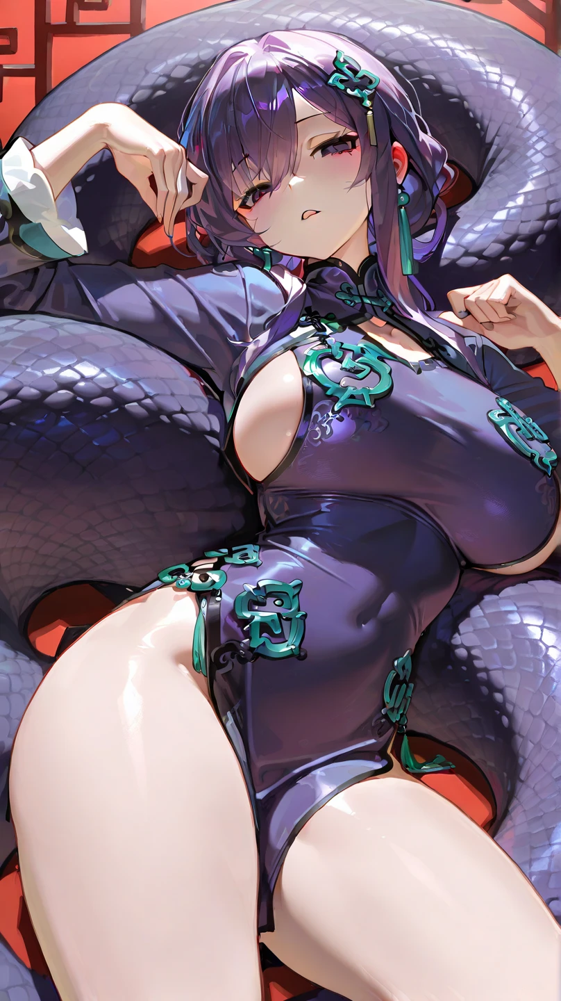 Purple snake body