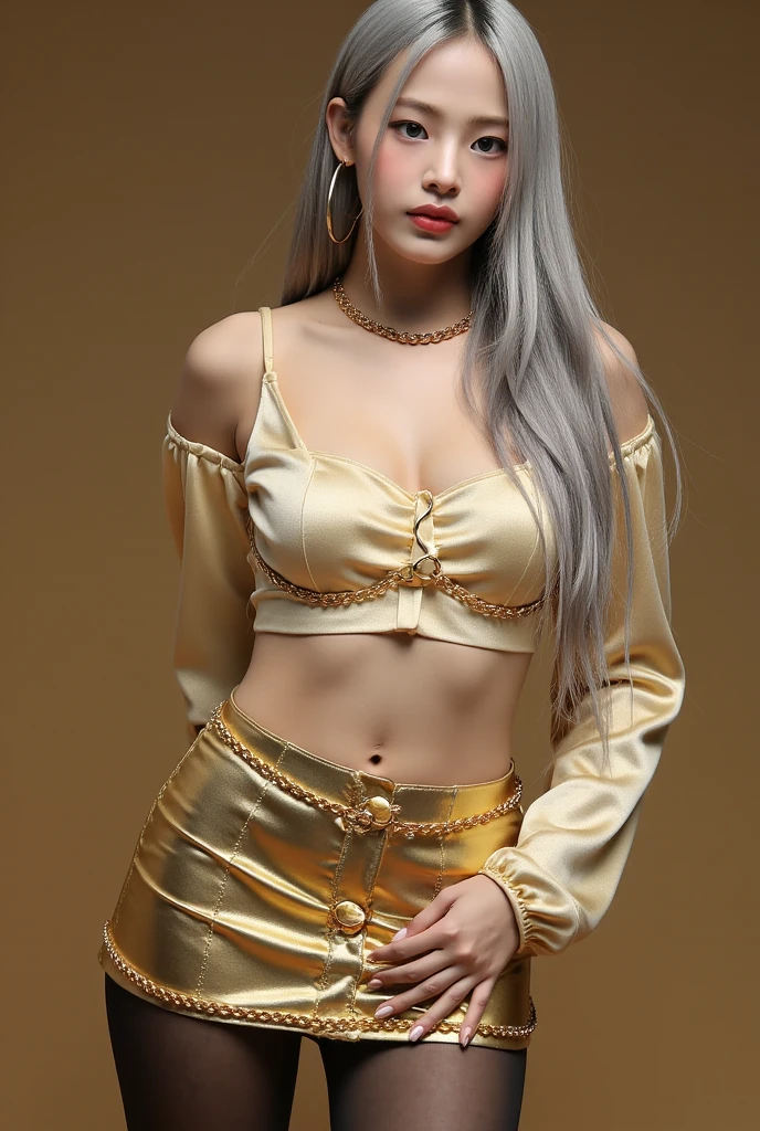 (Extremely detailed eyes), (((Textile Shading))), (((best quality))), (((On the table))), (((Ultra-detailed CG))), fashionable girl, (((Magical little girl))), (small), (Small chest), Blonde Hair, Blonde Hair, Blonde Hair, Pin the mood, ((Gorgeous hair)), pink eyes, (((Retro Style, Vibrant Orange Trousers, Pairs perfectly with the eye-catching Tape logo patch detail belt, Y2K))), ((Strike a pose)), (((Game CG)) (Gorgeous, fashionable, Daughter of Itti), Fine jewelry, Full LED background, Glittering LED background, Vintage lights, Retro vibe, Retro led lamp, Magic disco light LED, A strong 80s atmosphere, Cowboy shooting, Medium shot, Center image, Staring at the camera, front Photo