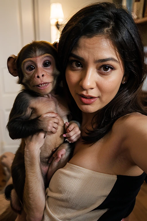 Woman having sex with a monkey