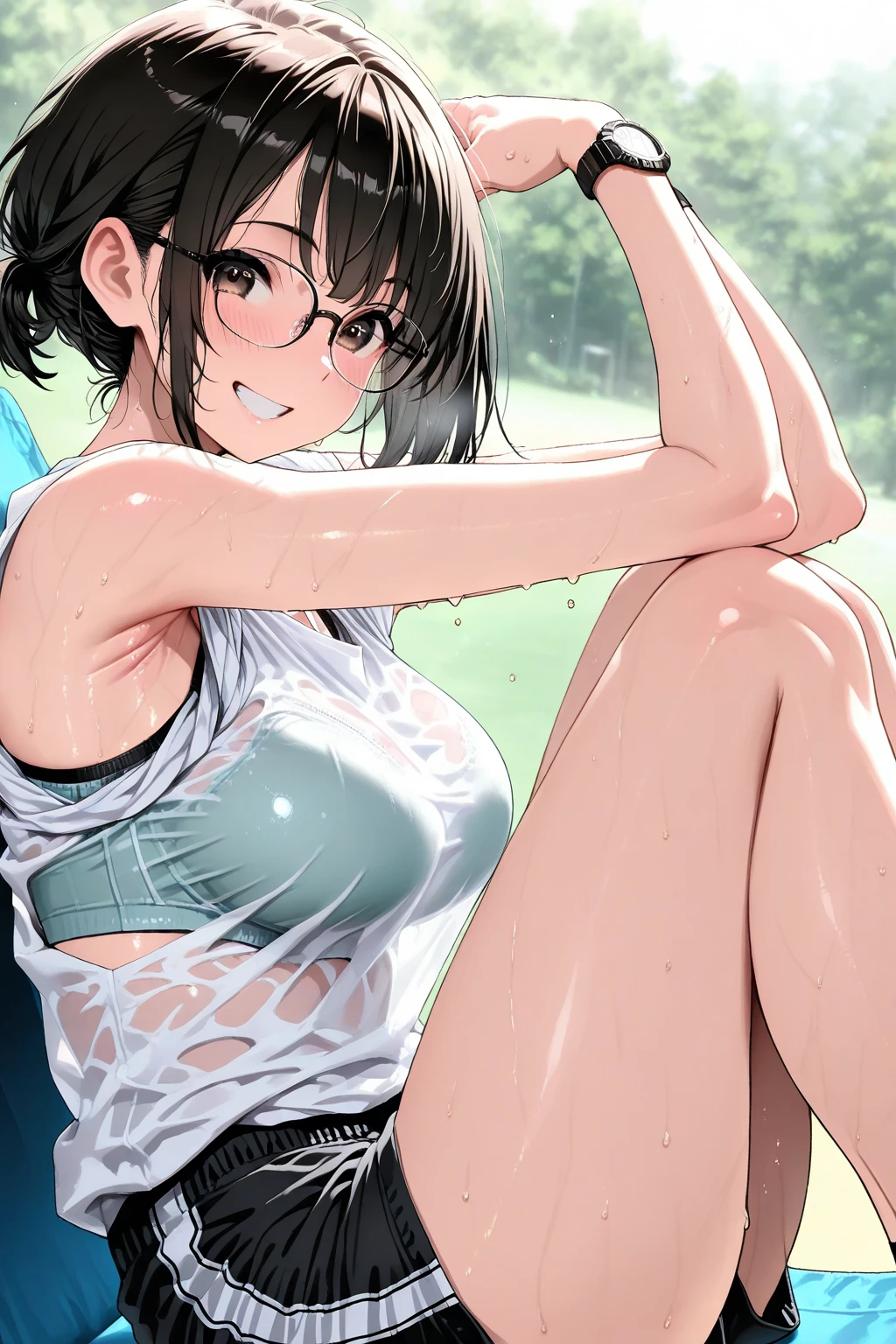 NSFW、{{{masutepiece}}}, {{{Best Quality}}}, {{Ultra-detailed}},  {{extremely delicate and beautiful}},(nffsw), (Best Quality, , 32K, masutepiece, nffsw:1.2),elementary student、a photo of a cute girl,10 years old female child、Playing with playground equipment、、{{{Open legs}}}、Look away、Not looking at the camera、 of the highest quality, Best Quality, Realistic, Unity, 32k wallpapers, Official art,(Childlike body),(child),（Skirt Costume:1.5),（Nip slip）、｛a miniskirt｝、｛｛｛Clothes are peeling off......｝｝｝、{Show}、(mischievous grin:1.3),(Sweaty skin:1.5),（Juvenile body）,(Unripe々Shishi Body）、Black hair,(Very short hair:1.3),,(,(Full body:1.2),｛Sexy body｝｛Bare legged｝Erotic body、Very realistic body、(skirt rift :1.7),,｛pubick hairﾏﾝｺ},、｛｝、(Mid summer:1.5),(Angle from below:1.5),(Spread legs),（clean legs）,childishｵﾏﾝｺ、The shape of the pubic area is clear、rather small breasts、flat breast、｛｛The dress is see-through｝｝,｛｝,{{{The pubic area is protruding}}}、{{Pubic area exposed}}、｛Costume with visible nipples｝,,{Papillae visible through clothes｝,｛Pink papillae｝、pointed papillae 、｛｛pointed Nipple｝｝、ｵﾏﾝｺthe shape of the is clear、｛freshﾏﾝｺ},rawﾏﾝｺ、{{Bold open-legged pose}}、{{Lively shots}},｛Backwards Pose｝、{{all-fours}},Turn around、｛{{{Focus on the buttocks}}}｝、{{life-likeｱﾅﾙ}}、{{A detailedｱﾅﾙ}}、{{{ｱﾅﾙwrinkles}}}、、{{{life-likeｵﾏﾝｺ}}}、{{{Crispｵﾏﾝｺ}}}