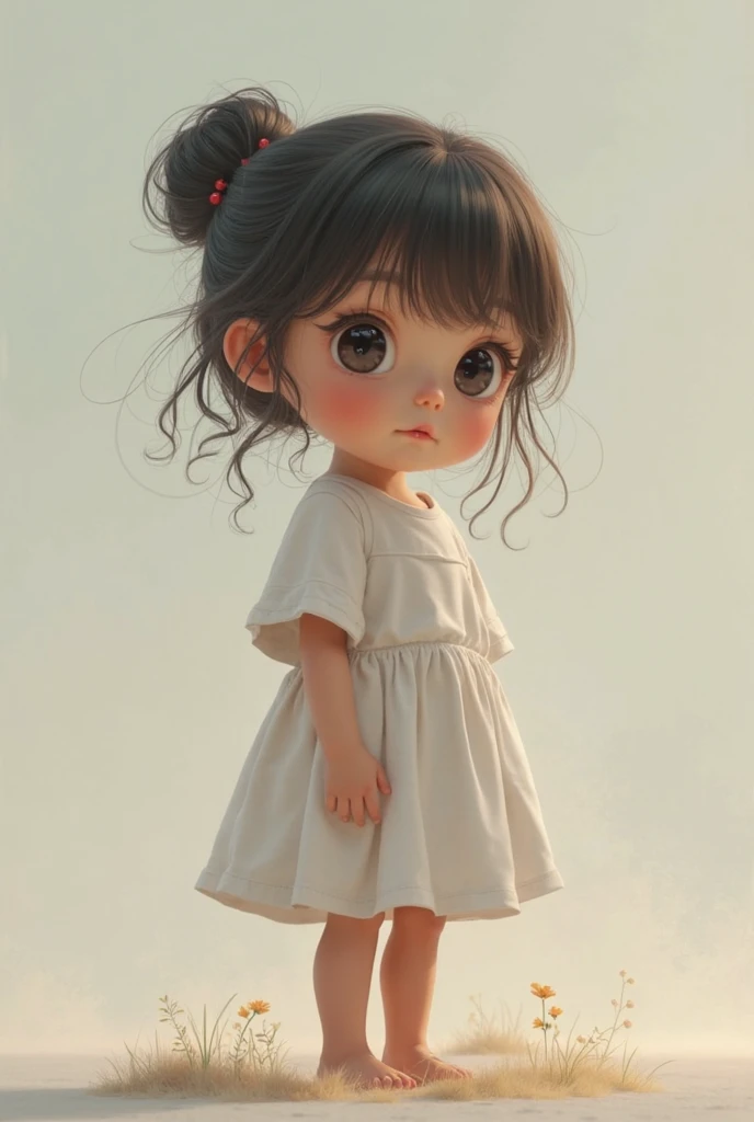 Pink sand,Blue sky,Double ponytail loli real person