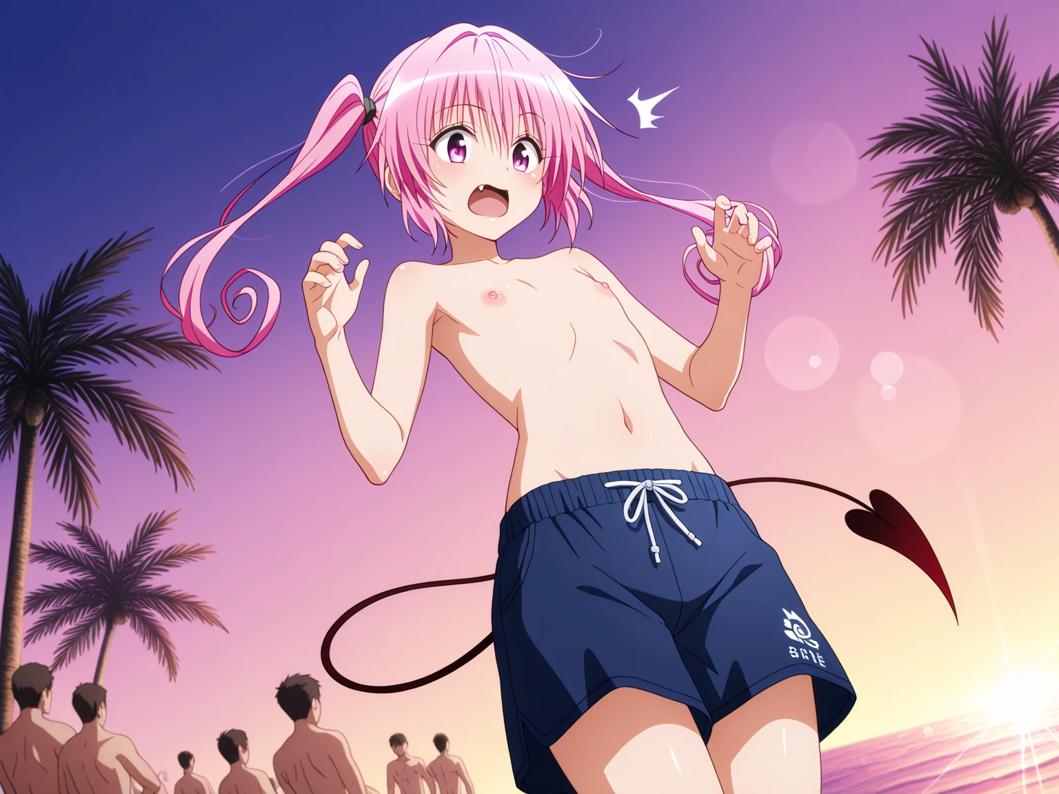 score_9, score_8_up, score_7_up, source_anime, 2boys, bulge, femboy, 2 twinks, fate, small erection bulge, shota, teen, young, very young, presenting, ((shota)), grinning, feminine, girly hips, slender waist, girly, small penis, small balls, midriff, bikini top, soft and feminine body, smooth flat chest, slender, cute, hourglass figure, otoko no ko, girly, feminine, wet, young, pretty, pert butt, full asscheeks, nudes, buttcheeks, spoken heart, bending forward, pert butt, blush, beach, anal, sex, (sex from behind), (view from side), girly boys, motion lines, anal sex, thrusting, (motion lines), thrusting, ((2 femboys)), (nude), 2 feminine boys fucking,