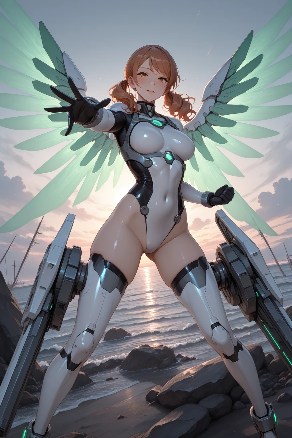 <lora:Spaceship_Girls-SDXL-V1_0:1>,spaceship girls,deep space,planet,mechanical wings,armless,legless,amputee,
masterpiece,best quality,ray-traced,cgi,digital art,fully nude,1girl,android girl,