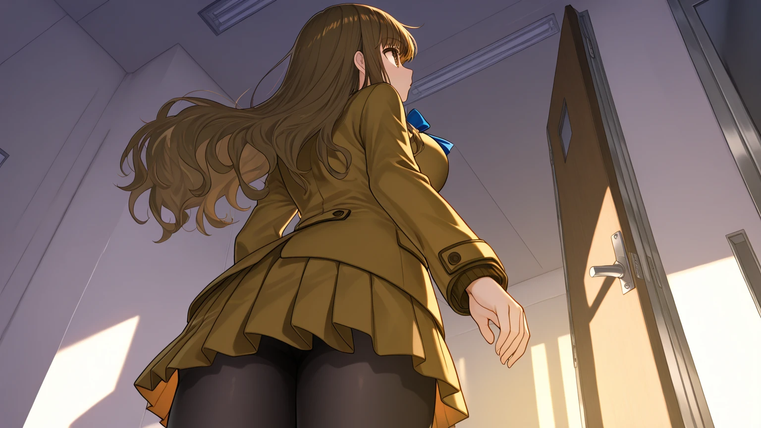 Nakaseko Kaori , thicc butt:1.3, excellent background, room, lingerie, babydoll, nakaseko Kaori uniform, classroom