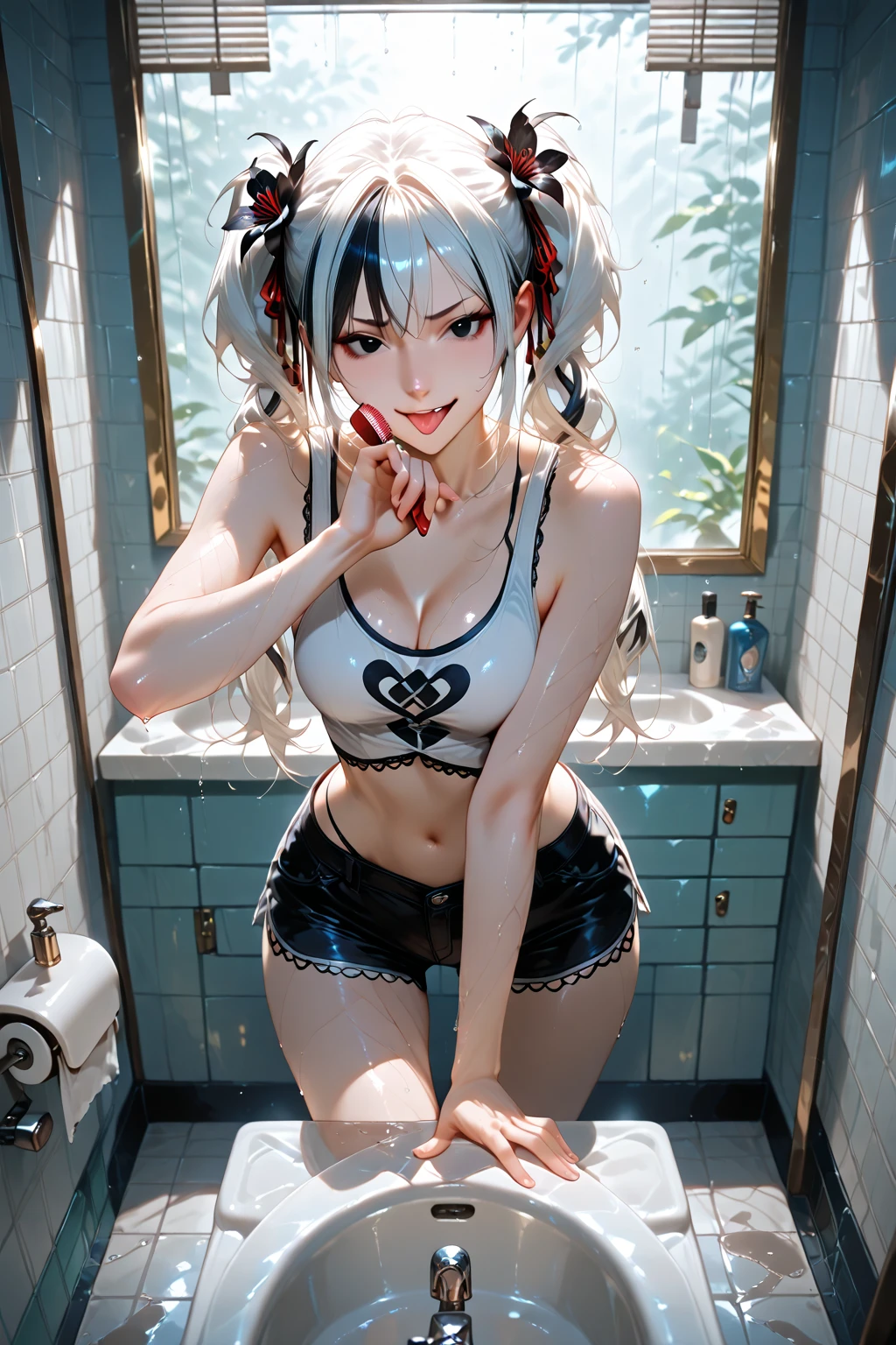 Sexy asian woman in a red bikini posing in a kitchen, Extremely detailed artgerm, seductive anime girl, Beautiful and seductive anime woman, Mai Shiranui, Murata and Artgerm range, IG model | Artgerm, japanese goddess, artgerm style, Beautiful and attractive anime teen, Arte Pinup, Yoko Matsugane as Mai Shiranui