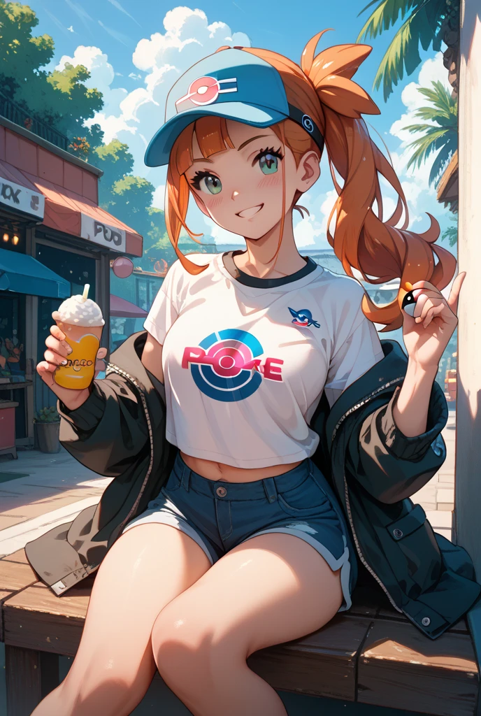 (best quality, highres, masterpiece:1.2), ultra-detailed, realistic:1.37, sketches, hilda pokemon, def1, detailed eyes, beautiful eyes, teenage girl, full body, curvy, visible thighs, chubby thighs, thick thighs, thighs in the foreground, body shape, eating double ice cream,sitting on a bench in an amusement park,romantic moment,love-struck gaze,colorful scene,crowds of people,happy atmosphere,ferris wheel in the background