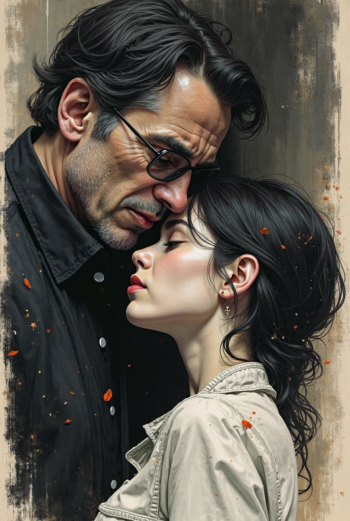 ((best quality)), ((masterpiece)), (detailed), (realistic),  man  romanticism oil painting, intriguing, Rothko, Pop Art, Chaos