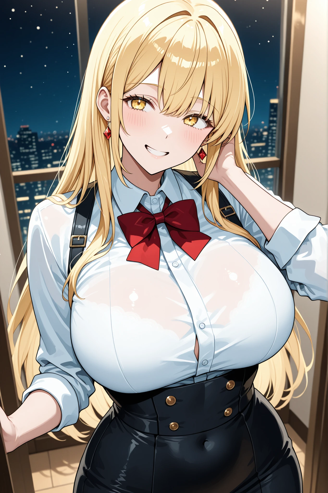 big breasted women、Oho Face、Upward glance、Beautiful blond person,A woman who is freaking out