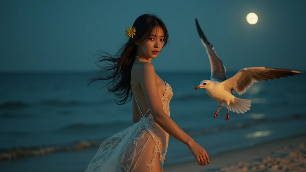 best quality, masterpiece, ultra high res, (photorealistic:1.8), detailed skin, cleavage, (huge breasts:2), sweatpants,As she approaches, her footsteps growing closer, her short hair dances in the wind, resembling a lovely flag announcing her arrival. Her tiny arms flutter like little wings, moving to the rhythm of her lively run, emanating a playful and spirited tempo. Her eyes twinkle with curiosity and joy, like two lively gemstones, radiating an aura of innocence and beauty.When she spots her father standing in the distance, a brilliant smile blossoms on her face, as if the entire world has become more radiant. She quickens her pace, her small palms waving like birds, sprinting towards her father. Her steps are light and nimble, each one exuding infinite courage and unwavering determination.Finally, she reaches her father's side. In that momentary embrace, they feel the profound love and affection between them. Her father's eyes are filled with pride and adoration as he tenderly embraces his daughter, enveloping her in the warmth of paternal love. This scene resembles a painting from a fairy tale, brimming with innocence and joy, evoking an immensely heartwarming sentiment.This adorable daughter runs along the lengthy road, her laughter resonating like the morning birdsong, filling hearts with delight and happiness. She is the brightest star within the family, radiating infinite brilliance, bestowing her father with immeasurable warmth and love.