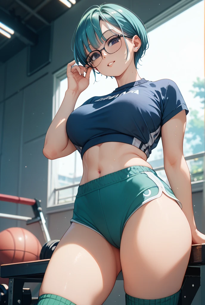 Under the legend,Chara,teenage girl,Sexy,green,short crop top,hot pant,with short brown hair,Blushed,Underwear model,lust,Hand repair,detail,X-rated, Clothes are,HD,no underwares,Smile, TV show,Buttocks raised,stick out your tongue,Playful,back shadow,hips close,cleanness,Sweaty legs