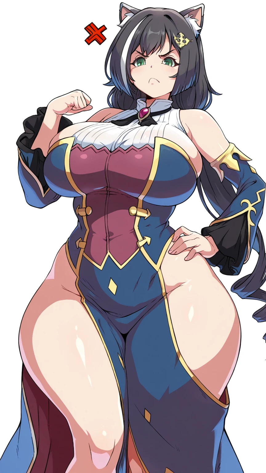 (Reference sheet:1.2), (concept character:1.2), (character design:1.2), (sketch), (doodletits), (random outfit:1.2), (random feminine shape:1.2), (sexy lips), (round breasts), (bubble butt), (wide hips:1.1), (slim waist:1.1), (thick thighs:1.1), (detailed face and eyes:1.2), official illustration, illustration, beautiful intricate eyes, (diva milf:1.2), (detailed hand and finger:1.2), (medium breasts:1.2), (busty), (deep cleavage:1.2).