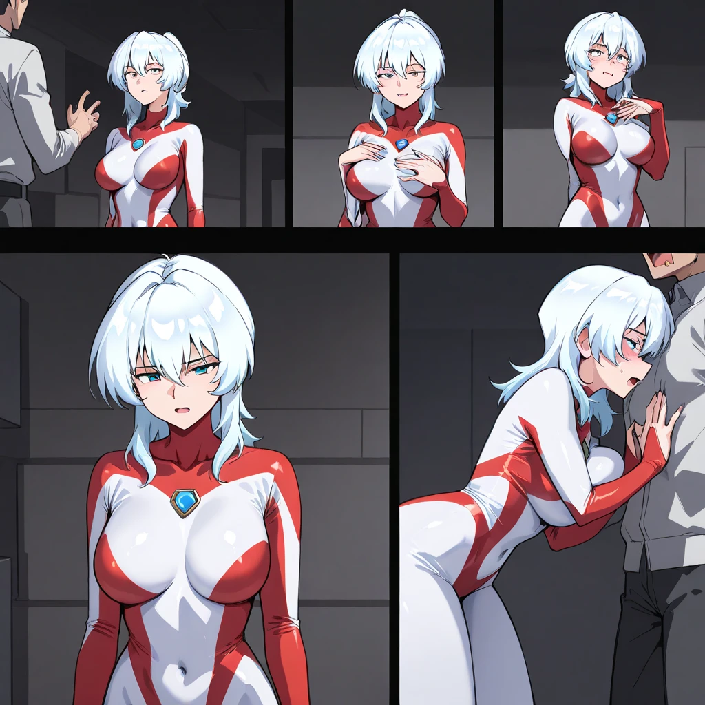 there are a mother and her daughter in front her, women in lingersuits standing next to a camera, a picture by Kamisaka Sekka, pixiv contest winner, conceptual art, commission for high res, posing for a picture, rule 34, [ 4 k digital art ]!!, neutral pose, illustration 8 k, triad of muses, ecchi anime style, poses for the camera