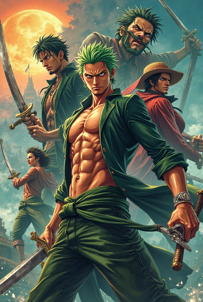 Solon splits the sea with his sword qi