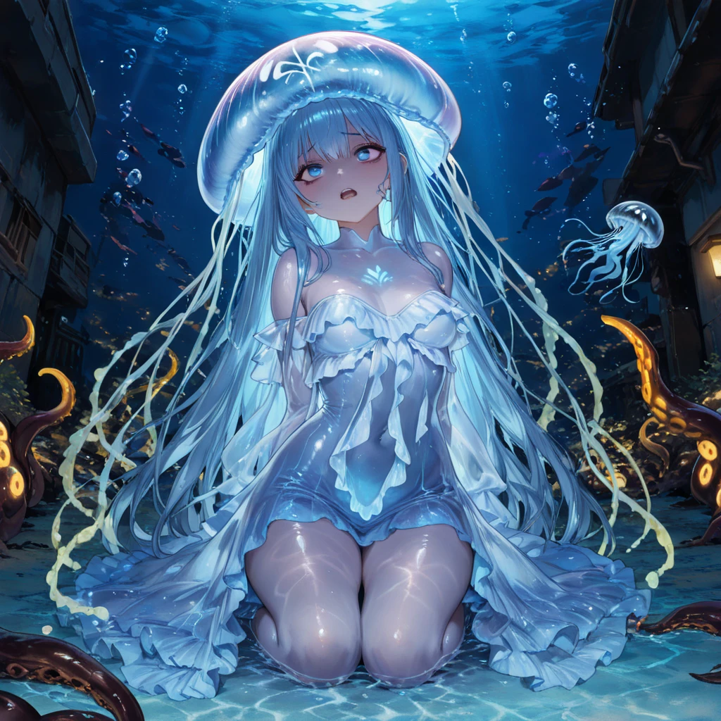Cute girl, frontal view, pov riding me, picture only dark blue and white, vulva reveal, colorless skin color, white skin color, girl, dark blue, long straight hair, dark blue hair, hot, vulva reveal, full character, hot, cute eyes, big eyes, big black pupils, cute big pupils, vulva reveal, blue liquid came out vulva dripping, non clothed, happy face, full body, non clothed, pov riding