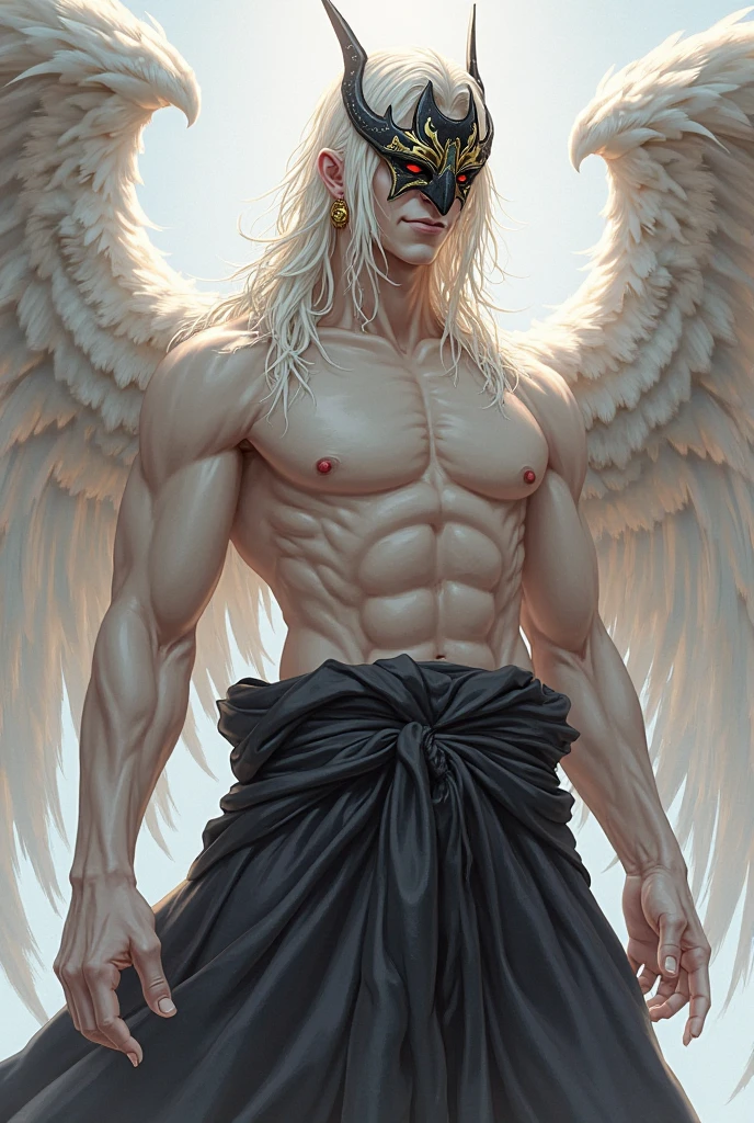 (8k,shipmentsrrealista shipments Maximum quality;1.4) (1 young boy) Super handsome king of the underworld (lifelike face) (long platinum blonde hair , bright white floral hair) slenderbody Muscular and hairy and macho Bright light pink floral aristocratic outfit with large golden eyes bright light pink floral decoration Fangs peeking out of the mouth Pointed claws a seductive gaze Beautiful expression A hyper-realistic (King of the Underworld) appealing (real looking skin) super high resolution high détail Luxury light pink floral pants light pink aura emanating from the body effect light pink floral transparent cover