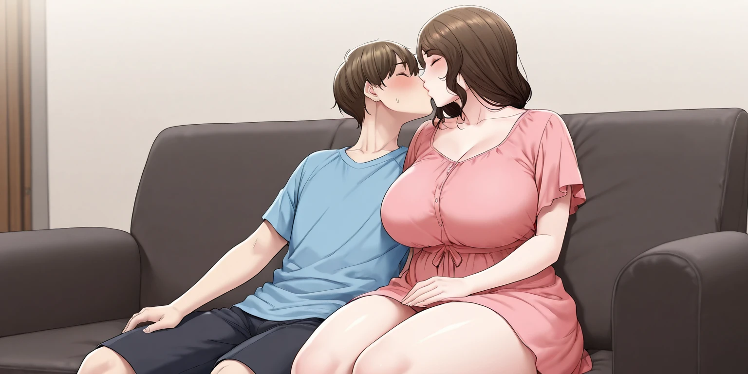 Full Glass View Tall Fat Big Tits Voluptuous Fat Milf Mom And Son Child 10 Years Old, in a car,  kissing ,on the mother's lap,flegs,fully body, interior car,car seat,together kissing their son on the mouth,sex, dressed in bikini 