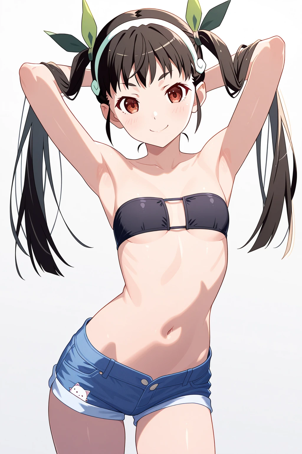 (Perfect body),Best Quality,(8K Portrait),(Official art)、((NSFW))、(((SEX)))、(((((Lori)))))、(Short stature)、is crying、embarrassed from、1girl in,((((:o))))、Wavy mouth、Surprised、(blush),(Sweat),(((flat chest)))、(((((A middle-aged man without eyes is touching her body、1 boy)))))、(thick thighs)、(big butts)、((Dark purple head of hair)),(Blunt bangs)、((Long hair))、((Straight hair))、(Light blue striped bikini)、 (Black eyes)、浴室、(((both hands behind head)))、(Armpits)、(((spreading legs)))、Cowboy Shot、Wet