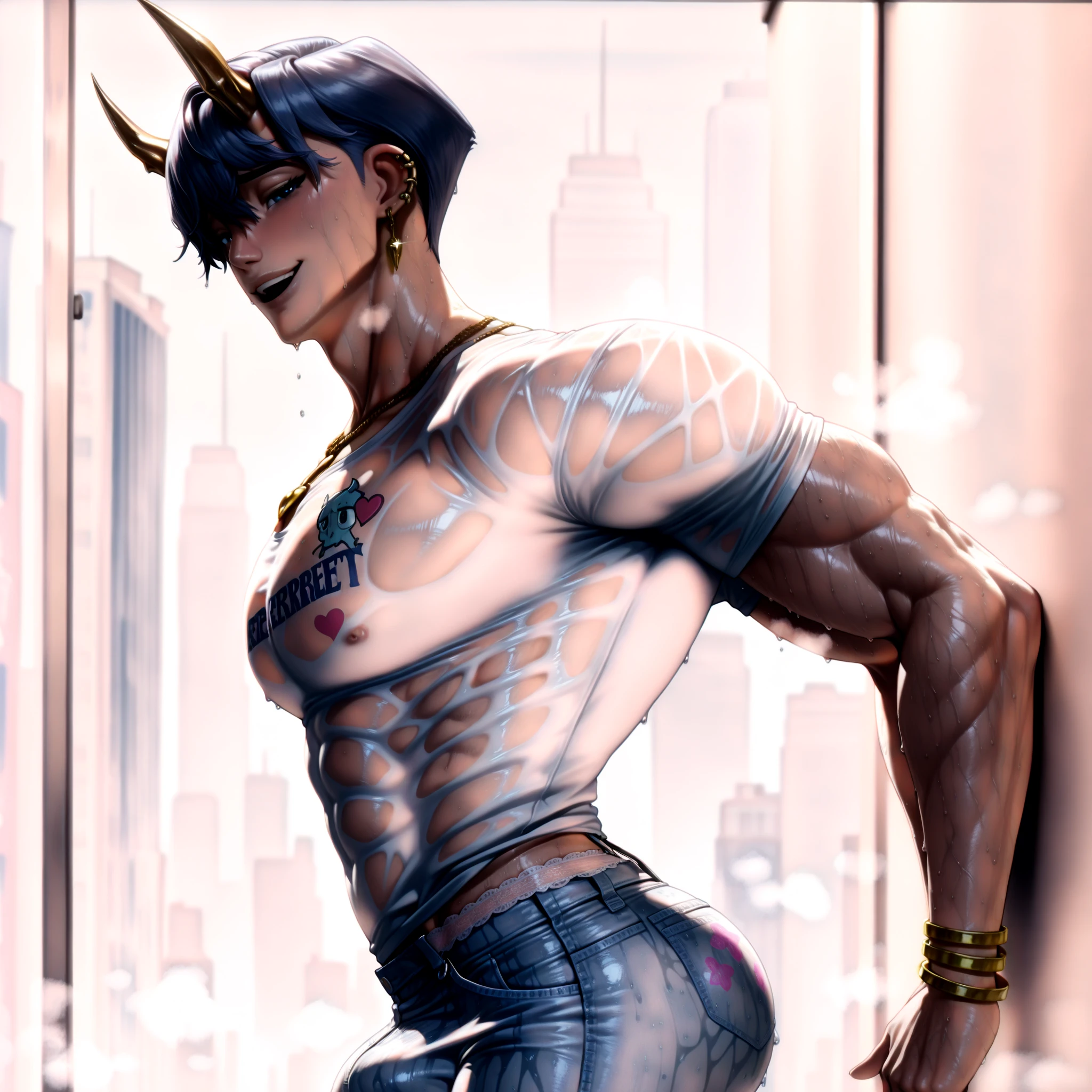 ((Лучшее качество)), ((шедевр)), (подробный), tan shemale girl has a penis nude warrior girl pubic hair knight helmet flexing