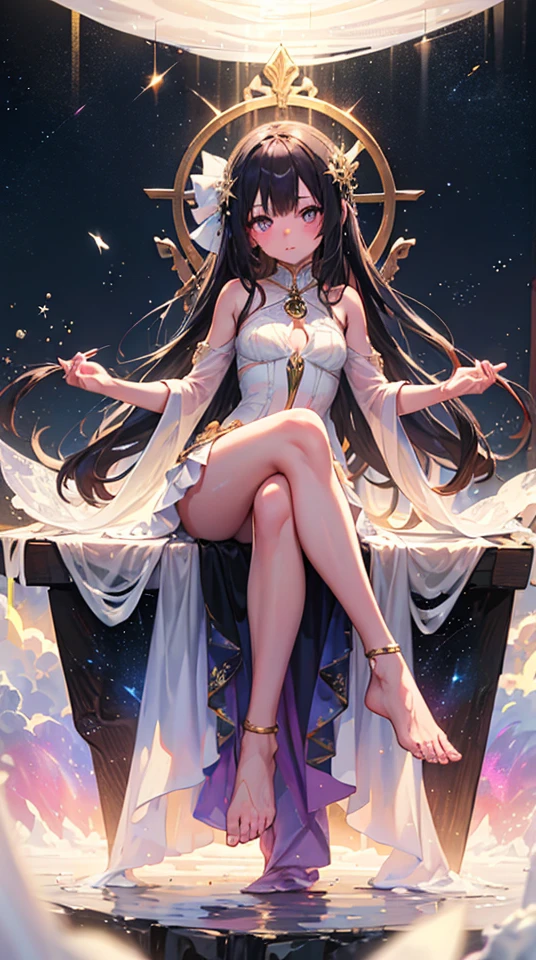 (masterpiece,Highest quality,Highest quality,Official Art,Beautiful and aesthetically pleasing:1.2),Beautiful Princess,At the foot of the mountain,Distant Mountain々,Correct Anatomy,Full body photo,Convex,Cute big tits,Open the chest,legs apart,plum,Desire for dissatisfaction,Genitals only, Camel Toe,sexual gesture,(Long hair and long meat),Kind Face, Detailed eyes,Correct Anatomy,Detailed face, Detailed eyes,Holy Rays,Gold foil,Gold leaf art,Deep Background,Absurd,wonderful、can't believe it,A magnificent composition,(Complex parts,Hyper Detail:1.2),Hyperrealistic, Spectacular and realistic, ((Neutral Colors)),(pastel colour:1.2), Surreal, + photograph + Dynamic configuration, Very detailed, sharpen, Cinematic, Warm Light, Light effects, Dramatic Light, (Complex parts:1.1), Complex background, (Pearl beaded bralette top), ((Pearl Top)), ,Model pose