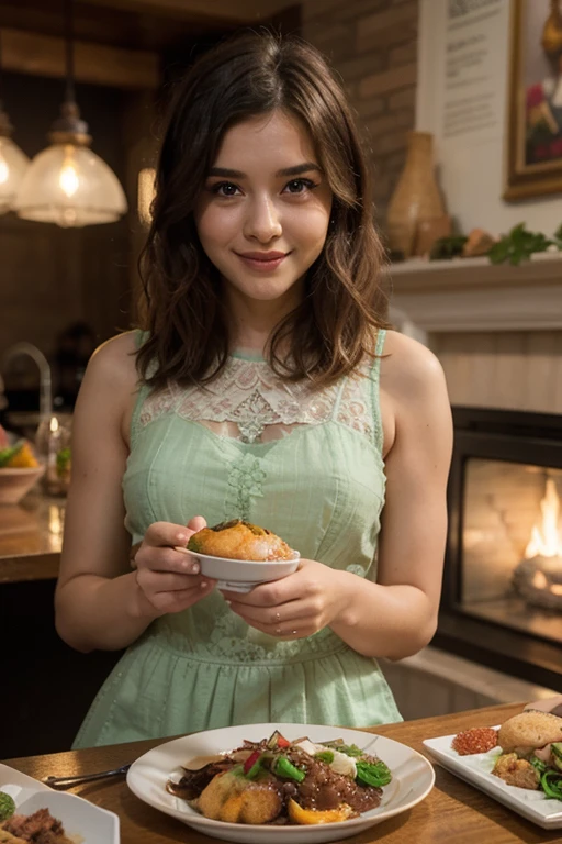 ((1 girl, 22 y.o, Masterpiece, best quality, cinematic lighting, 8k, full body shot, long hair, hourglass body)), (smile:0.85), (realistic background:1.2)
<lora:Floral_Naked_Apron_By_Stable_Yogi:1.2> opal floral print, naked apron