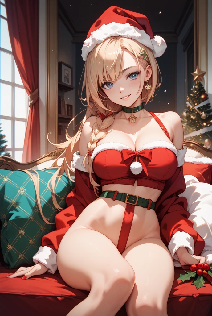Christmas milf, blonde