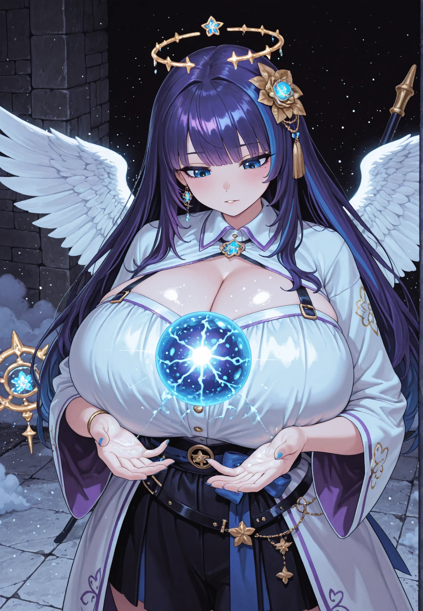 (fantasy sister, robe with gold decoration)(colorful stained glass, volumetric lighting backlighting good lighting, colorful refraction)depth of field(highly detailed beautiful face and eyes)perfect anatomy(furry beastman)(fur covered body animal facial features animal body features)(animal muzzle highly detailed fur)