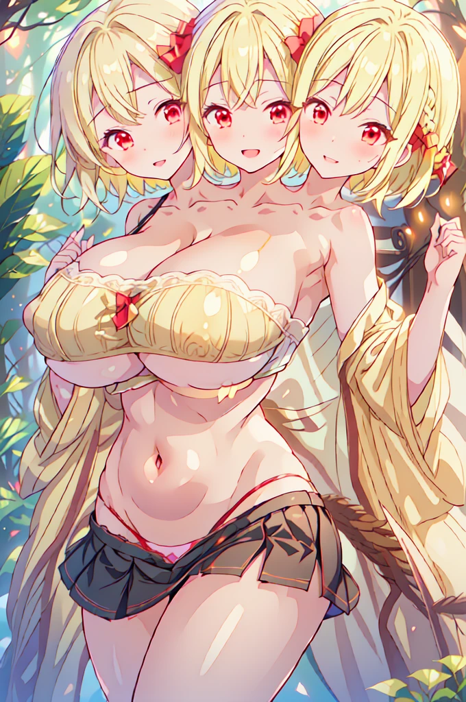 (masterpiece, best quality), best quality, best resolution, (ultra-detailed), (3heads:1.5), 1girl, (goutokuji mike1.3), masterpiece, best quality, ultra quality, ultra resolution, ultra detail, white top, crop top, ((stomach)), midriff, ((groin)), white skirt, normal ears, shackles, white hair, short hair, orange eyes, detailed eyes, parted lips, smiling, cute, toned belly, hand on own chest, eyelashes, (2 woman:1.3), (masterpiece:1.5), (best quality:1.5), (beautiful detailed), extremely detailed CG, extremely delicate and beautiful, depth of field, (finely detailed face), (perfect details:1.2), (mature female:1.4), sexy body, slender, large veiny breast, 16k resolution, highres, high quality, high definition, extremely detailed, masterpiece, best quality, short hair, long hair, alluring presence, braid, short skirt, close up, very big tits, huge tits, young, multicolored hair, streaked hair, light brown streaks, cat ears, cat girl, cat tail, neko girl,
