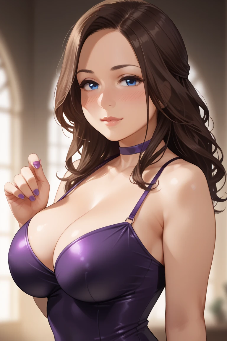 ((Best quality)),((masterpiece)),(realistic),(highly detailed), 16K, HDR, RTX, high resolution, Sexy woman, tall, beautiful, sexy, sensual, wearing a sleeveless sequin shirt, cleavage, breasts, stylish, fancy, smug smile, slutty, american armhole, jewelry, shiny pants, smooth shiny skin, highly detailed eyes, makeup.