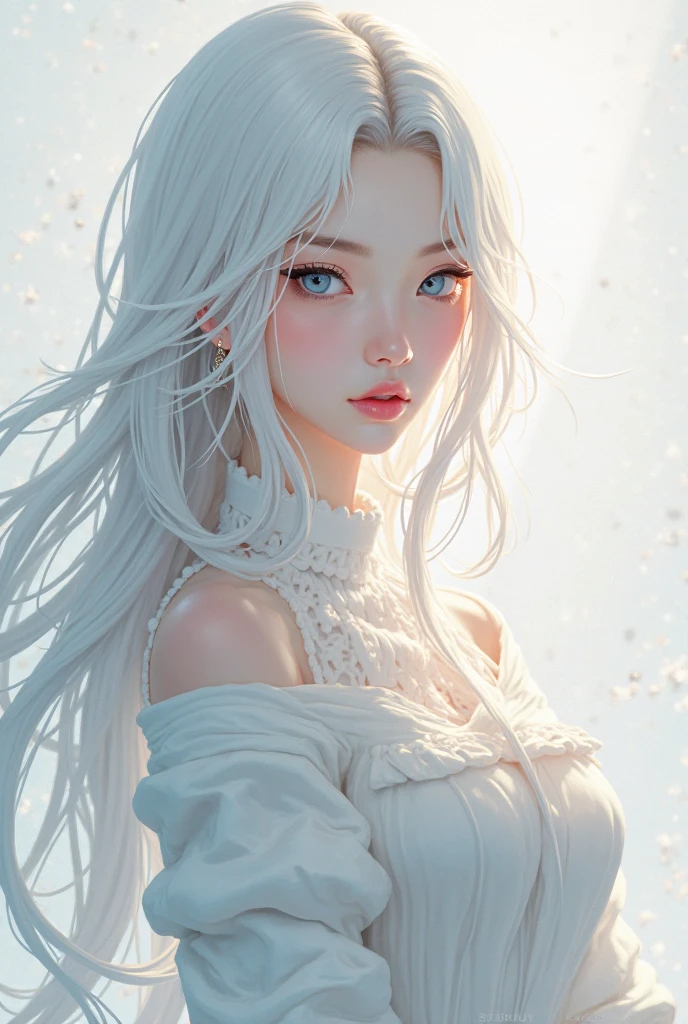 ((masterpiece:1.5、8k、Portraiture、Photorealistic and very detailed CG、Very detailed、Particle Effects、Dynamic Effects、Shallow depth of field、Cinematic Light、Lens flare、Ray Tracing、Tabletop、Realistic:1.4、Ultra-high resolution:1.2、Realistic、Realistic))((alone、Woman wearing a cashmere coat:1.4、Elegant woman posing、look up、Detailed face、brightexpression、young, bright, Whiter skin、small breasts、Beautiful cleavage、Best Looks、Ultimate beauty、Shiny silver hair with highlights、bright and shiny hair,、Super long, Silky straight hair、Hair dancing in the wind))(morning、The setting is outdoors in the snow、Surrounded by illuminations)
