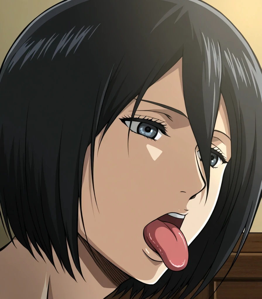 (best quality:1.3), (4k quality),(sharp image), Mai, ((Detailed face)), ((masterpiece face)),((perfect detailed eyes)) (blush), Mai, green hair, short green hair, yellow eyes, pink lips, pink lips, sly face, face with stern features, ((detailed face)), perfect face, highly detailed eyes, masterpiece, absurdres , (intricate details), (colorful),cinematic lighting, extremely detailed CG unity 8k wallpaper , 1girl, solo, mature female, erected tits, fit body, cameltoe, (tricky glance, wicked smile), office room, ((perfect small erected breast), ((((doing perfect blowjob like a pornstar((sucking penis))((perfectly shaped penis deeply in her mouth)))))), slim fit body, nude perfect round tits, ((((from above))))
