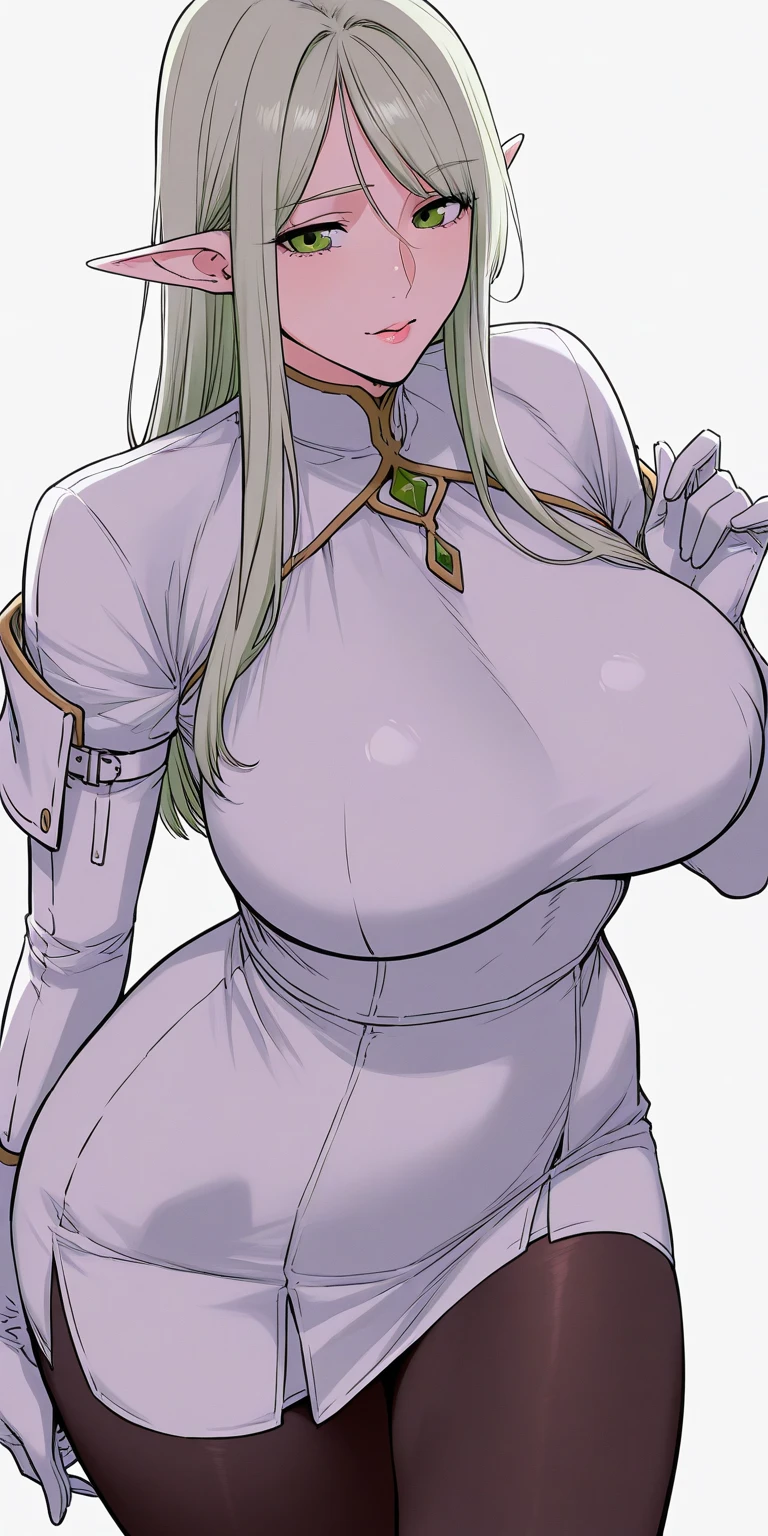 NSFW, (huge breasts), firm breasts, slim waist, curvy figure, briar_witch_iseria, iseria_epic_seven, topless