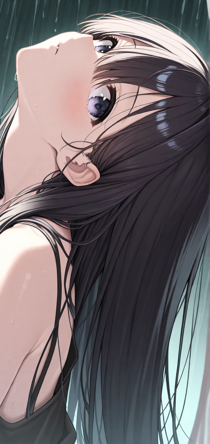 ((nsfw, masterpiece, best quality)), ((super high resolution)), (photo realistic), best shadow, (sharp sketch, illustration:1.2), high detail, very detailed, (nice hands, perfect hands), (POV, face focus:1.4), ((1girl)), beautiful girl, 20 years old, black eyes, (black long hair:1.5), (normal breasts:1.3), glossy skin, (view from side:1.5), (very slender:1.3), (beautiful adolt face:1.3), ((nudity:1.5)), famous idol, thin lips, detailed facial features, facial and skin texture, Crisp focus, perfect beautiful body and face, pink small nipple, beautiful face, perfectly in focus, long bangs, underhair, (in the bathroom:1.3), all body, ((orgasm:1.5)), (sweat:1.5), (cum from crotch:1.5), ((wariza, spread crotch:1.5)), ((penis, vaginal, fellatio:1.5)) , open mouth, 