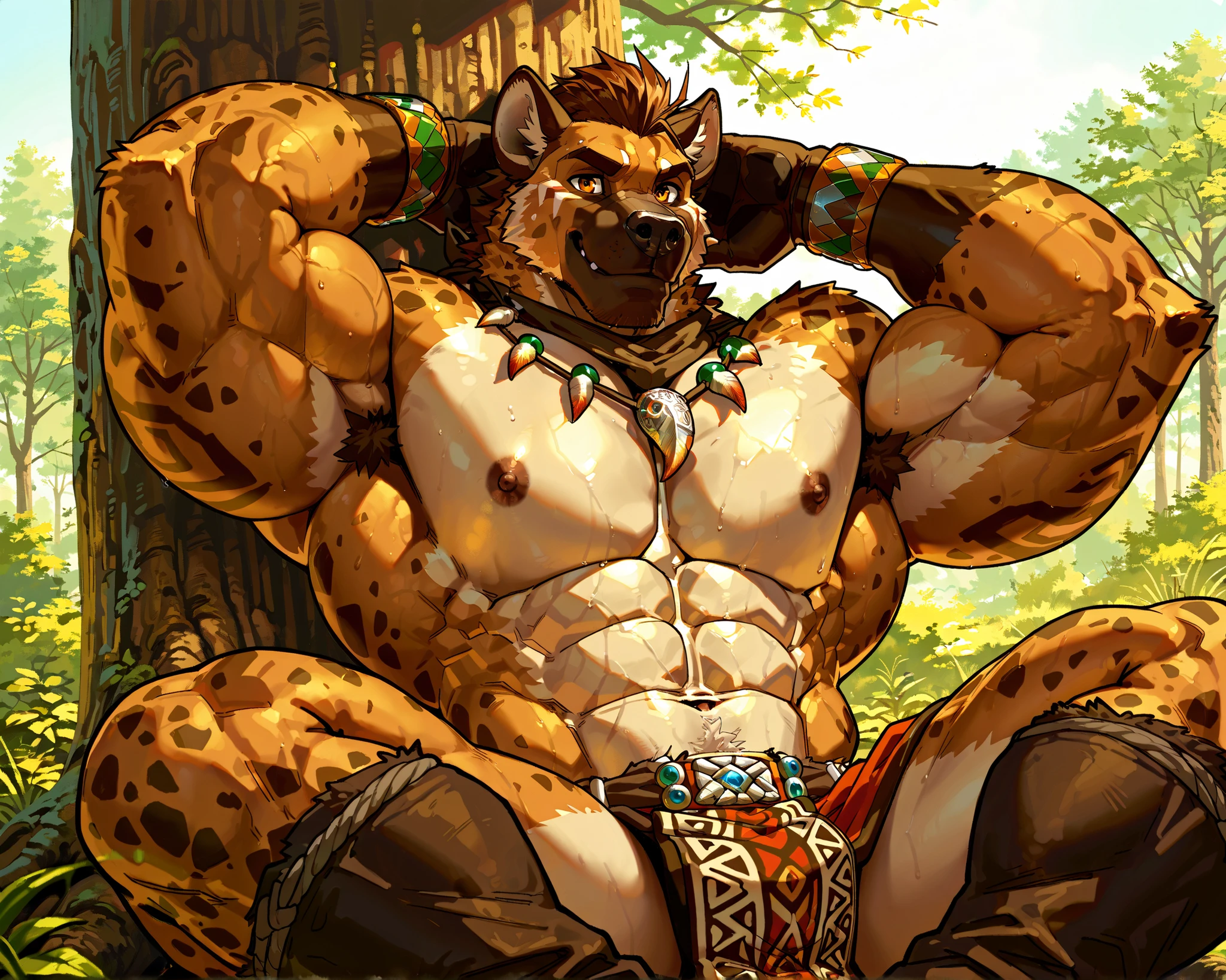 anthro, donkey:1.6, solo:1.5, seated in a trunk, chubby, (looking to viewer:1.4, malicious look:1.5, in a forest:1.4), ((dynamic pose, jungle)), strongman:1.7, (solo:2.8), male, black long penis, equine penis:1.7, ((dripping, leak of cum:1.7)), saggy balls, super detailed, best art, 8k, vibrant, (by snowskau), by taran fiddler:1.8, by RedRusker:1.8, art stile, 3D, halfbody:1.2), masterpiece, best quality, half body:1.8, halfbody:1.8, low angle shot:1.3,