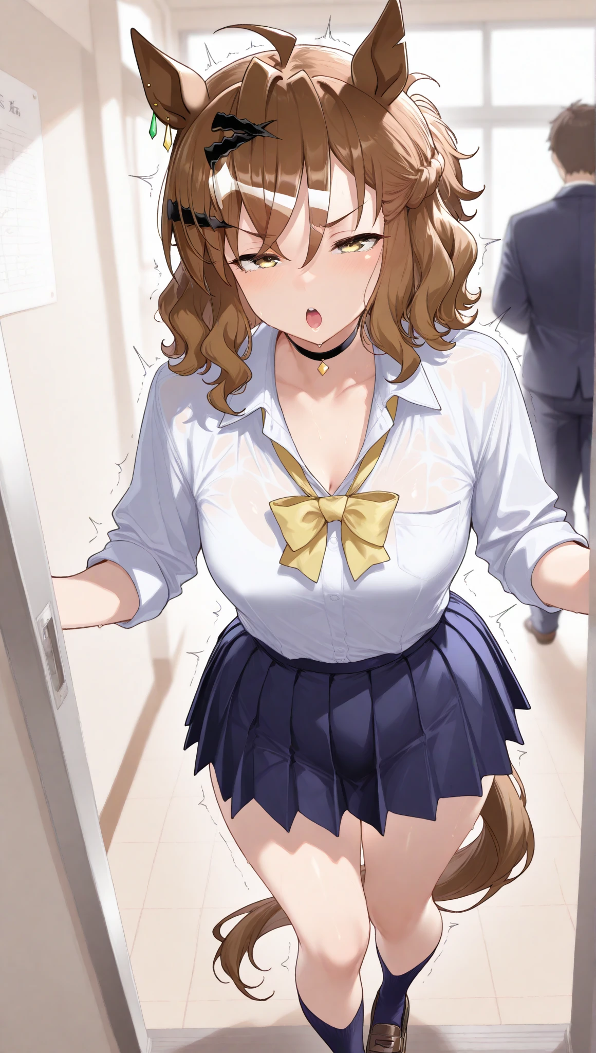 Misaka Mikoto、beautiful girl、Blazer Uniform、Very short pleated skirt、Very thick thighs、Photo session、Acme Face、Best image quality、High resolution、masterpiece、super high quality、Thick pubic hair、Screaming orgasm face、Striped panties、Striped bra、Small Tits、Small Ass、blush、4k quality、blush、Cry of ecstasy、Wearing black knee socks、Sweaty all over、Heavy breathing、Cowboy Shot、Shaking breasts、上下にShaking breasts、Penis sheath、Cowboy Shot、Have sex with a man、Multiple menに囲まれている、Multiple men、{Highest quality}, {so beautiful}, {Very detailed}, {Best illustrations}, Browsing Caution, , Blowjob, penis