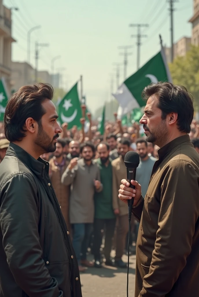 Imran Khan fighting to moulna fazlo rehman