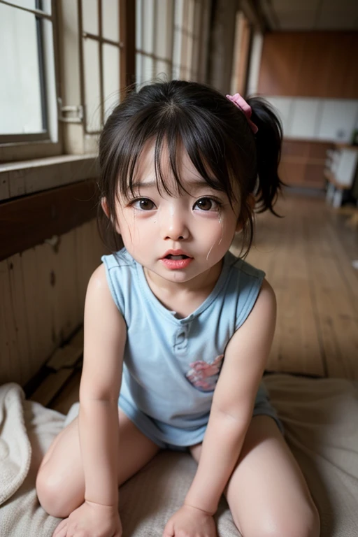 six months old baby, close up, looking at camera, In a sunlit and out of focus back room!, Clear and bright images - automatic,32K HD resolution