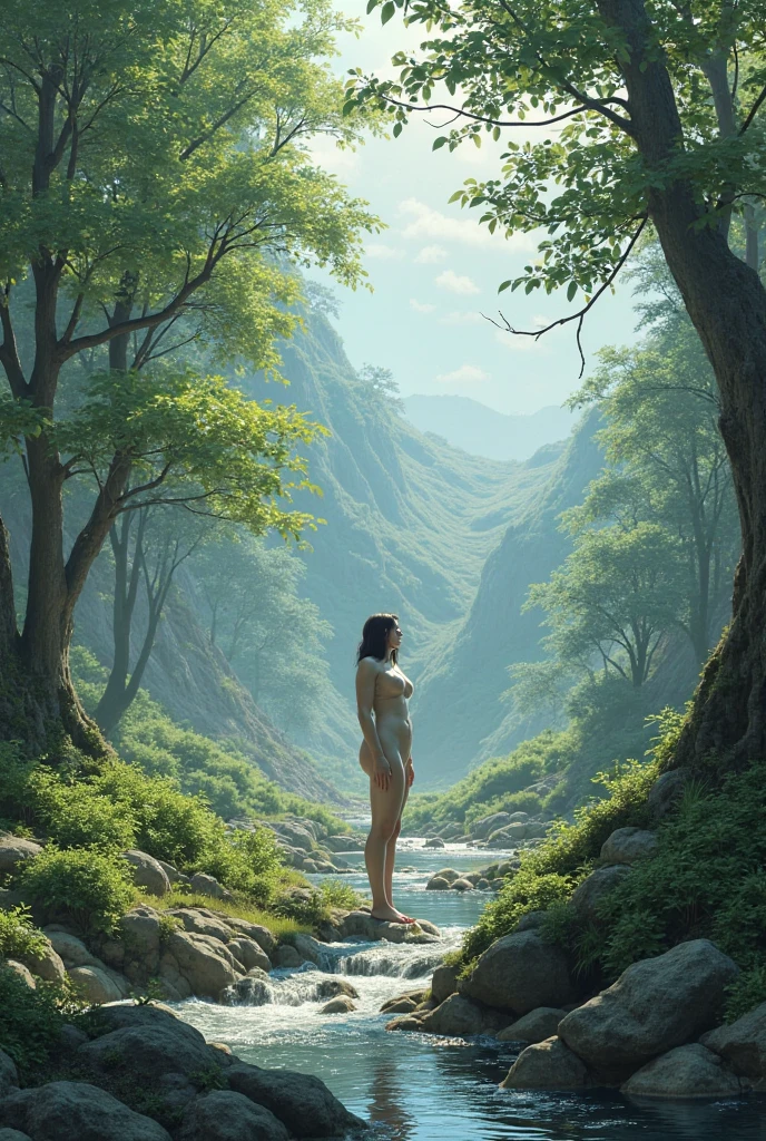 (((highest quality、masterpiece、very high resolution、highly detailed images、Detailed details)))、(A woman of perfect and ultimate beauty:18-year-old, beautiful body、beautiful face、beautiful hair,bright smile)、(Slender and beautiful body, best skin and hair texture)、(((フルnude:nude:have pubic hair,shoulders are exposed,Thighs are visible))),((mountains and waterside:Beautiful autumn leaves,mysterious night sky,Natural light,beautiful scenery,beautiful scenery,Beautiful colors)),(water play,beautiful pose:soak in water,model shoot,Hair flutters under the influence of the wind),bijinga,realistic portrait,Overall image、accurate image、accurate anatomy、Image without defects,(best shot,RAW photo:1.2)