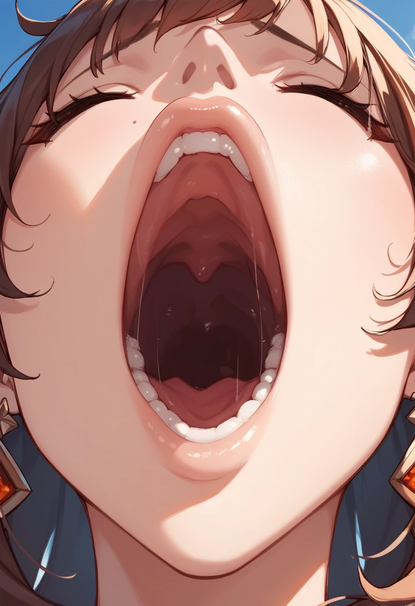 masterpiece, best quality, highly detailed, photorealistic, megumin, open mouth, oral invitation, (cum in mouth:1.4), (cum pull:1.3), (excessive cum:1.3), (close up:1.2)