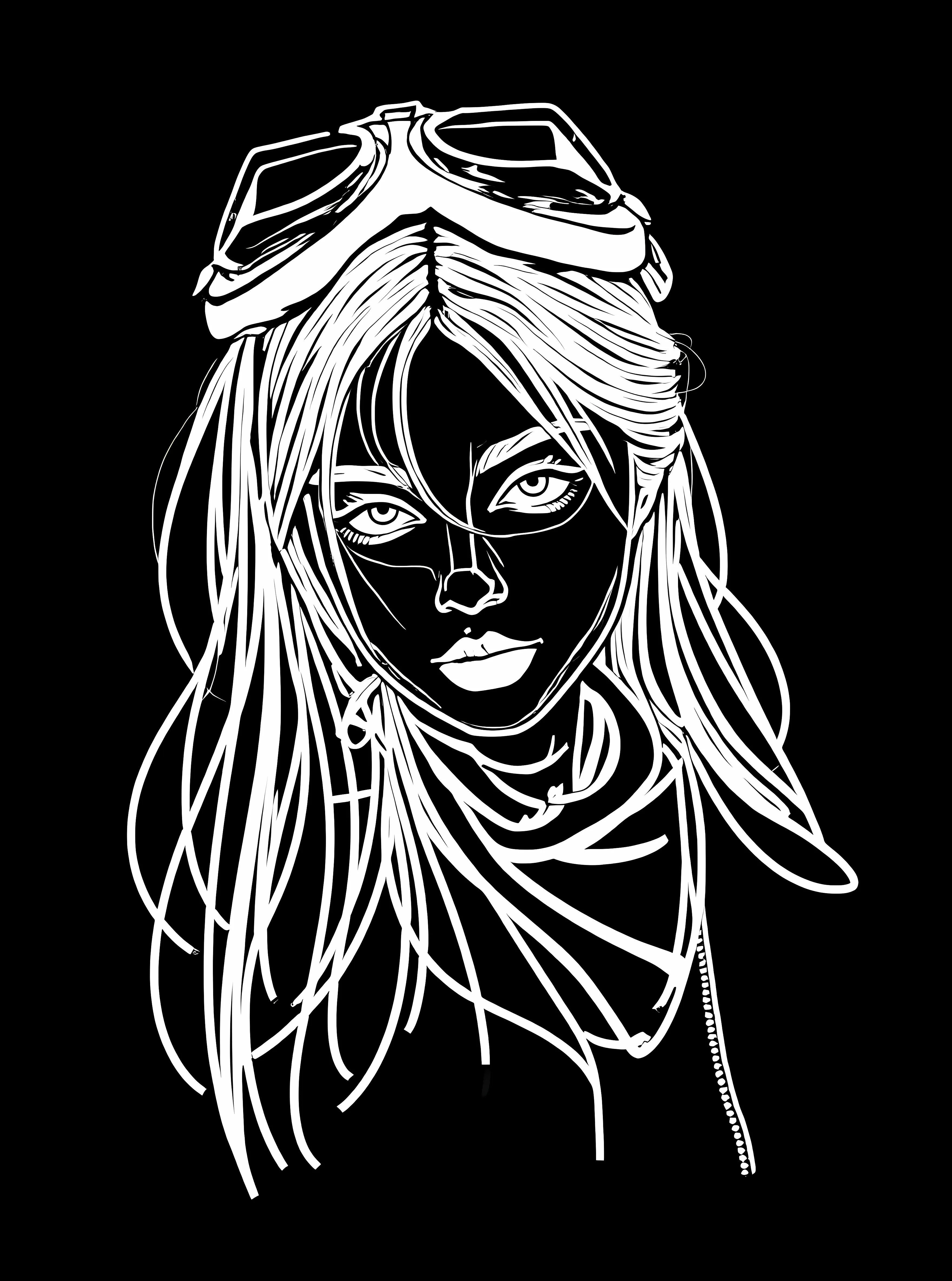 Sensation minimaliste de la ligne blanche