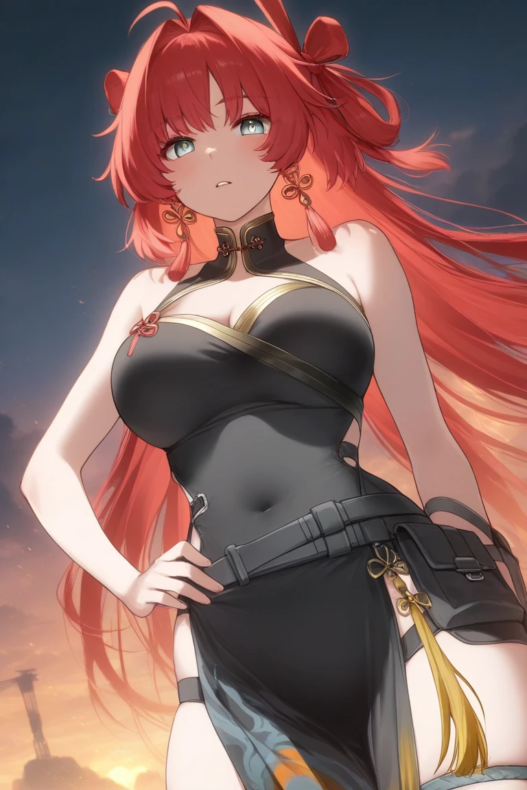 high quality,HD,16K,Sharp Line,1 Girl,fantasy, (Fire Spirits),Pretty Face, Large Breasts, Beautiful legs,In the mountains,Focus Girl,detailed Pretty Face,Detailed clothes,beautiful eyes,Cool,Sexy,Dynamic Angle,穿着华服的神明Strike a pose拍照, Ancient mysterious sexy goddess, Traditional beauty woman, Beautiful female warrior god of war , Beautiful sexy goddess, Gorgeous role-playing, high, Beautiful young girl, Beautiful woman, 华丽Beautiful woman, Complex clothing,Chinese Mystical Aesthetics, Beautiful Asian ancient mysterious girl, Extremely detailed shot of the goddess, Jaw-dropping sexy beauty, Big breasts deep neckline sexy belly button(butt), (bedroom), (Sexy Girls), masterpiece, best quality, Bangs, blush, Chest, clavicle, Eyebrows visible through hair, (Gradient red and gold hair), Jewelry, Long hair,Bright Eyes, ring, (solitary), illustration, fashionable, miss, Strike a pose, background, element, confident, Express, Accessories, majestic, striking, key point, Dynamic poses, ((plump)), (black))Woman in transparent dress,Viewer,(((Full breasts, Keeley University))),Slim waist,(Navel exposed,Bare waist), Long hair, extreme detailed details, 详细的fantasy艺术, Stunning character art, Beautiful and exquisite character art, Beautiful transparent dress, Very detailed, Large Breasts,Chest,Golden ratio figure,Beautiful figure,Ultra wide-angle shooting,Full body shot拍摄,Body close-up,Full body shot,Wearing a pleated tulle skirt,柔和动漫illustration, 柔和的深色background,Fujifilm XT3 Clear focus, f 5.6, High Detail, Clear focus,(Wearing openwork clothing),, (Natural light), (Tempting)translucent, Good velvet quality, Compared, Divine Light,, Silver hair, 天空background, Absolute Strength,Female Shinmei,穿着性感丝绸的Female Shinmei,,Large Breasts,Chest,Golden ratio figure,Beautiful figure,Ultra wide-angle shooting,Full body shot,Body close-up,Full body shot, Wearing a tulle dress, Model shooting style, Large Breasts,饱满Chest,Golden ratio figure,Beautiful figure,(Extremely detailed CG 8k wallpaper unit), The most beautiful artistic photos in the world, , 8K 超HD, ) on the beach,Sexy lazy posture,Sexy seductive expression,best quality,masterpiece,Ultra-high resolution,(Practical:1.4),original photo,Ultra-high resolution
