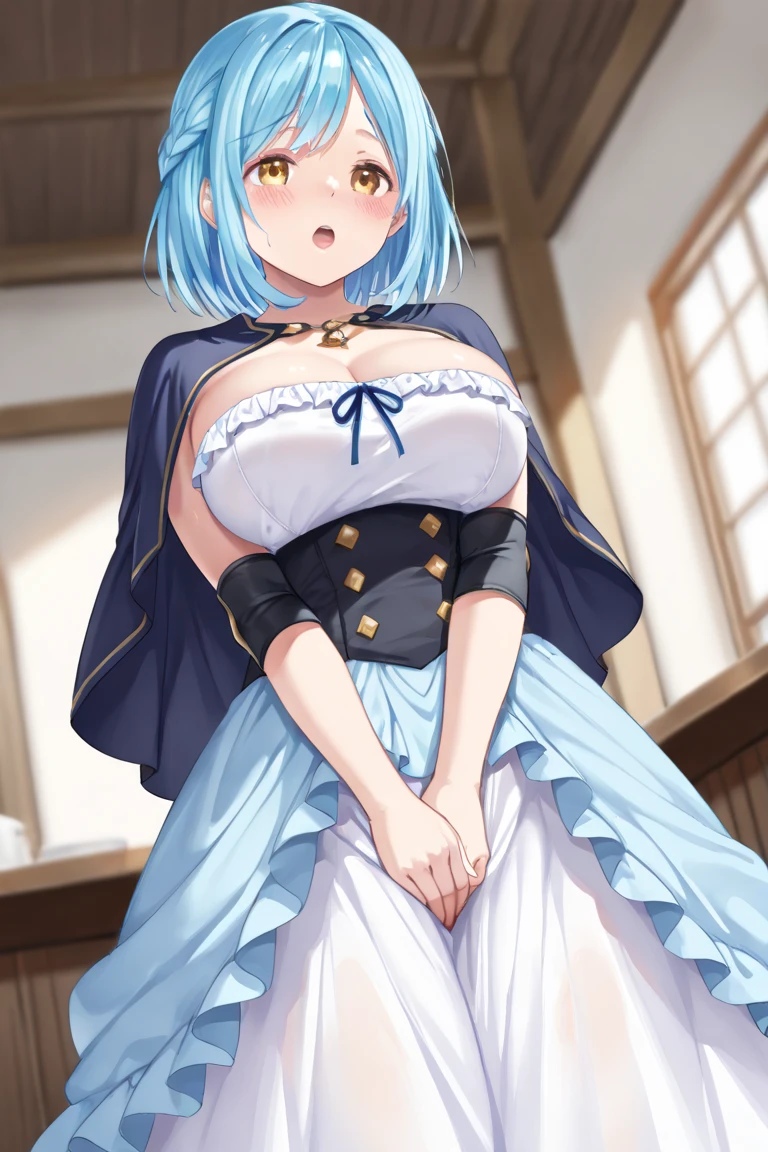 Sexy cuerpo esbelto extra grandes oppais chica, solo, fondos de pantalla fanart Impresionante chica, pelo rubio